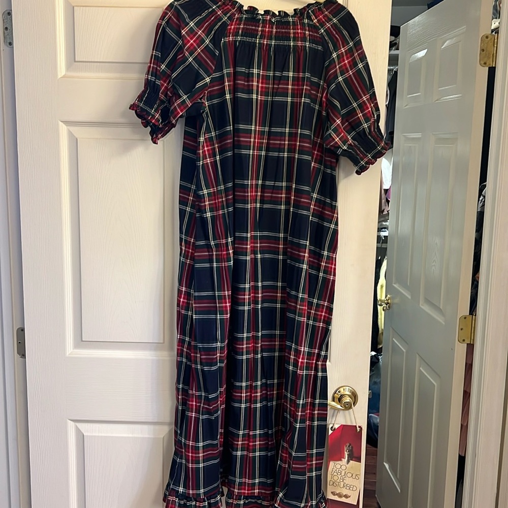 Hill House Nap Dress Plaid Maxi Dress XL